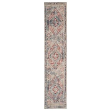 Nourison Homestead HMS03 2"7" x 10" Blue and Grey Runner, , large