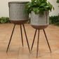 The Gerson Company Assorted Plant Holder in Grey and Copper (Set of 2), , large