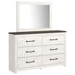 Ashley Gerridan Dresser and Mirror in White and Gray, , large