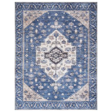 Nourison Grand Washables 5"3" x 7"3" Denim Area Rug, , large