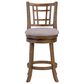 Sasha Lee Solid Wood and Upholstered Barstool in Brown, , large