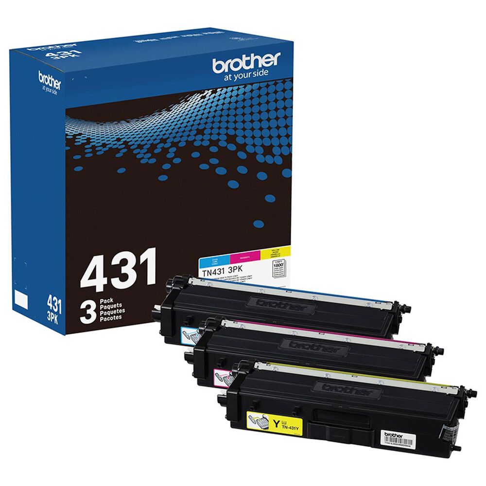 Brother Standard-Yield Toner Cartridge in Cyan, Magenta and Yellow (3-Pack), , large