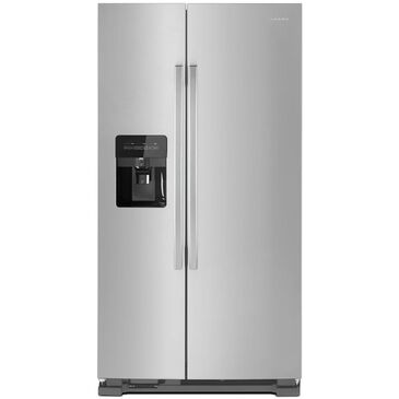 Amana 24.6 Cu. Ft. 35.5" Side-by-Side Refrigerator with Dual Pad External Ice and Water Dispenser in Stainless Steel, , large