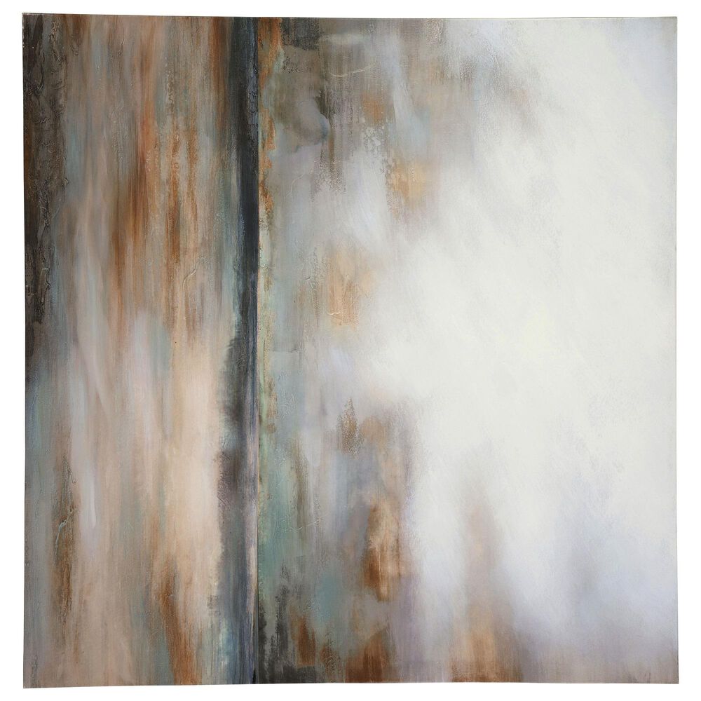 Ashley Weatheridge 35.63&quot; x 35.38&quot; Wall Art in Orange and Gray, , large