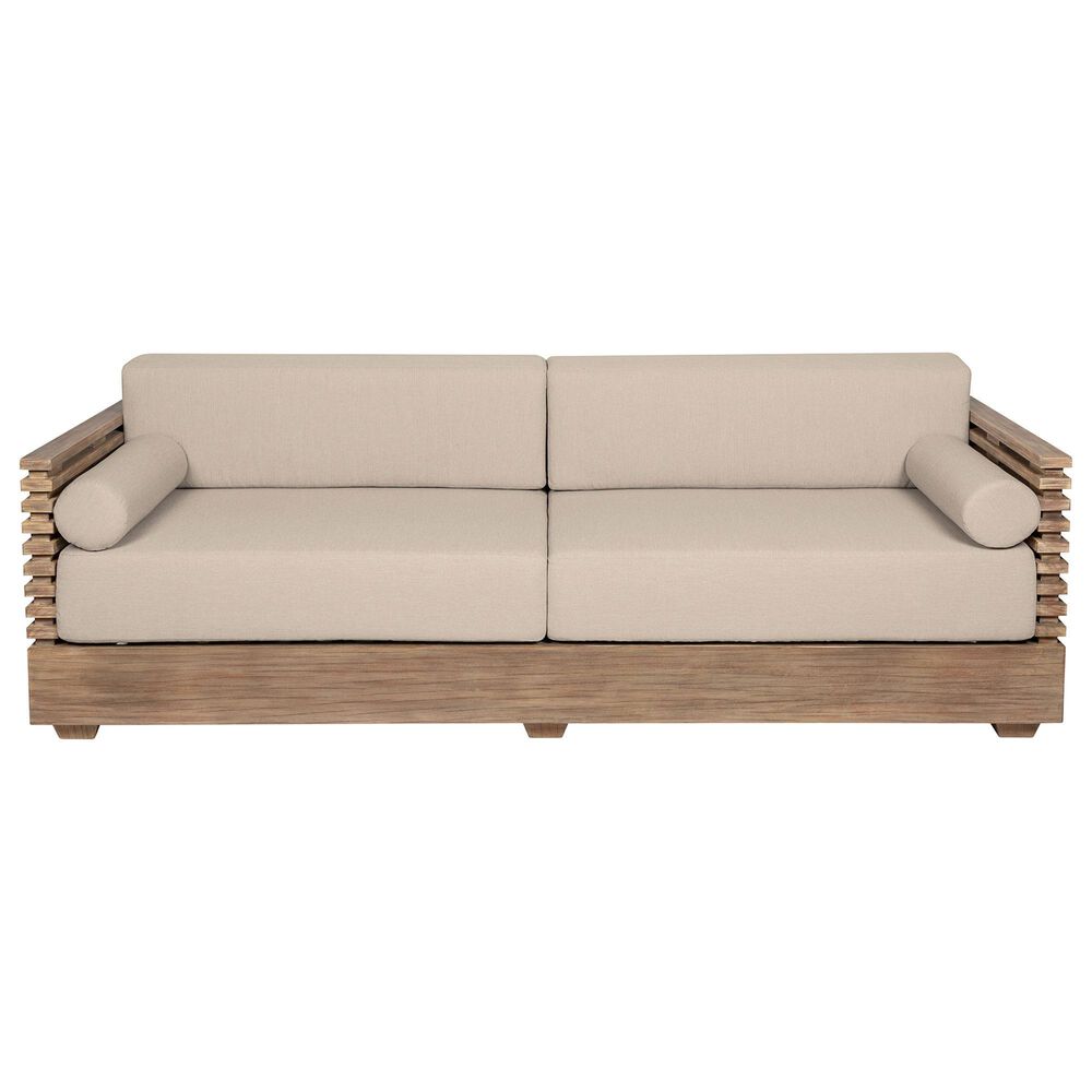 Armen Living Vivid 4-Piece Patio Conversation Set in Eucalyptus/Taupe, , large