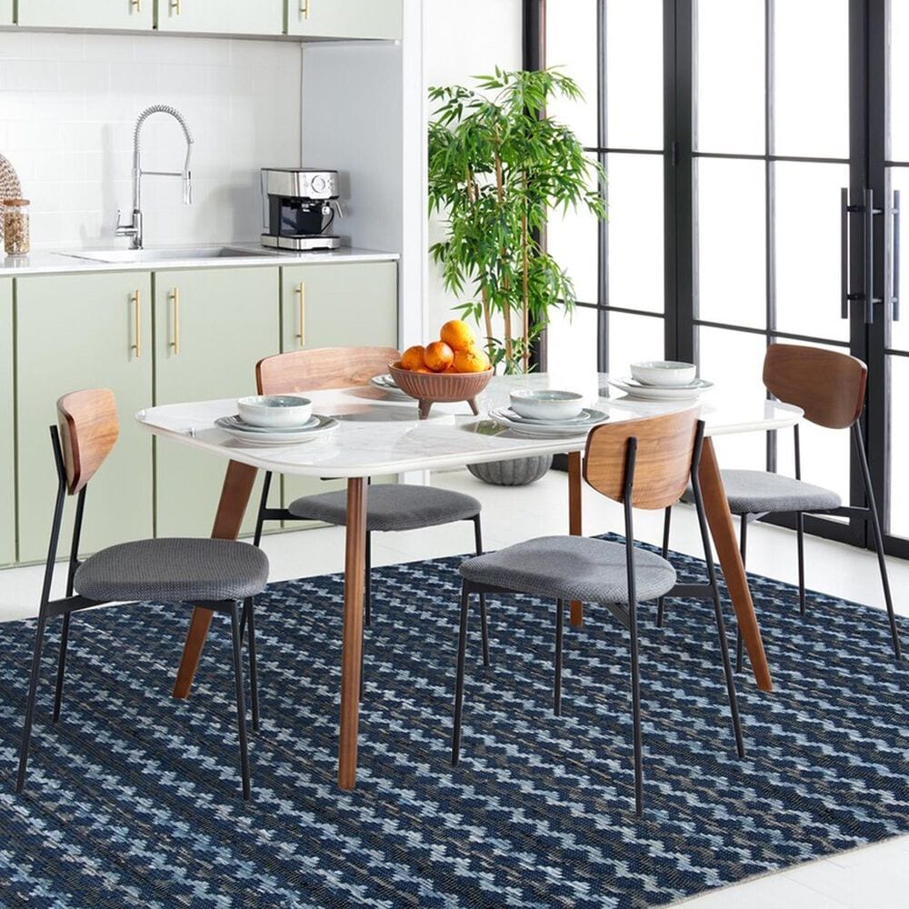 Safavieh Montauk 8&#39; x 10&#39; Turquoise, Navy Blue and Black Area Rug, , large