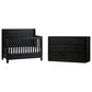 Eastern Shore Modena 2-Piece Convertible Crib and Dresser Nursery Set in Midnight Blue, , large