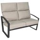 Winston Furniture Icon 5-Piece Patio Conversation Set in Cast Silver and Facade Brick, , large