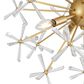 Golden Lighting Dandelion 6-Light Chandelier in Matte Gold, , large