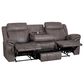 Linon Home Decor Galloway Manual Sofa in Stone Gray, , large