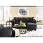 Ashley Darcy Standard Ottoman in Black, , large