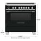 Fisher & Paykel 36" Classic Induction Range with 5 Burners in Black, , large