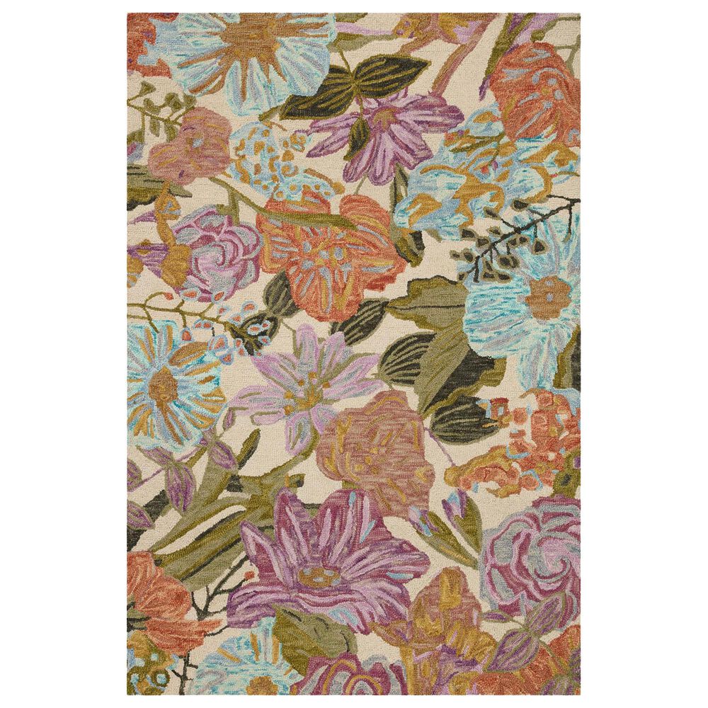 Loloi Belladonna 2" x 5" Ivory and Multicolor Runner, , large