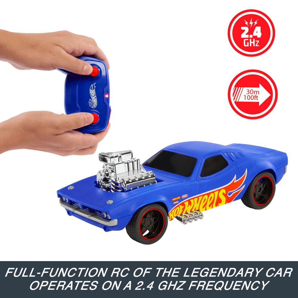 Hot Wheels 1:16 scale Rodger Dodger RC Vehicle with Controller and USB Cable, , large