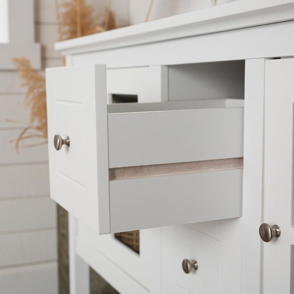 Walker Edison 52&quot; TV Stand in White, , large