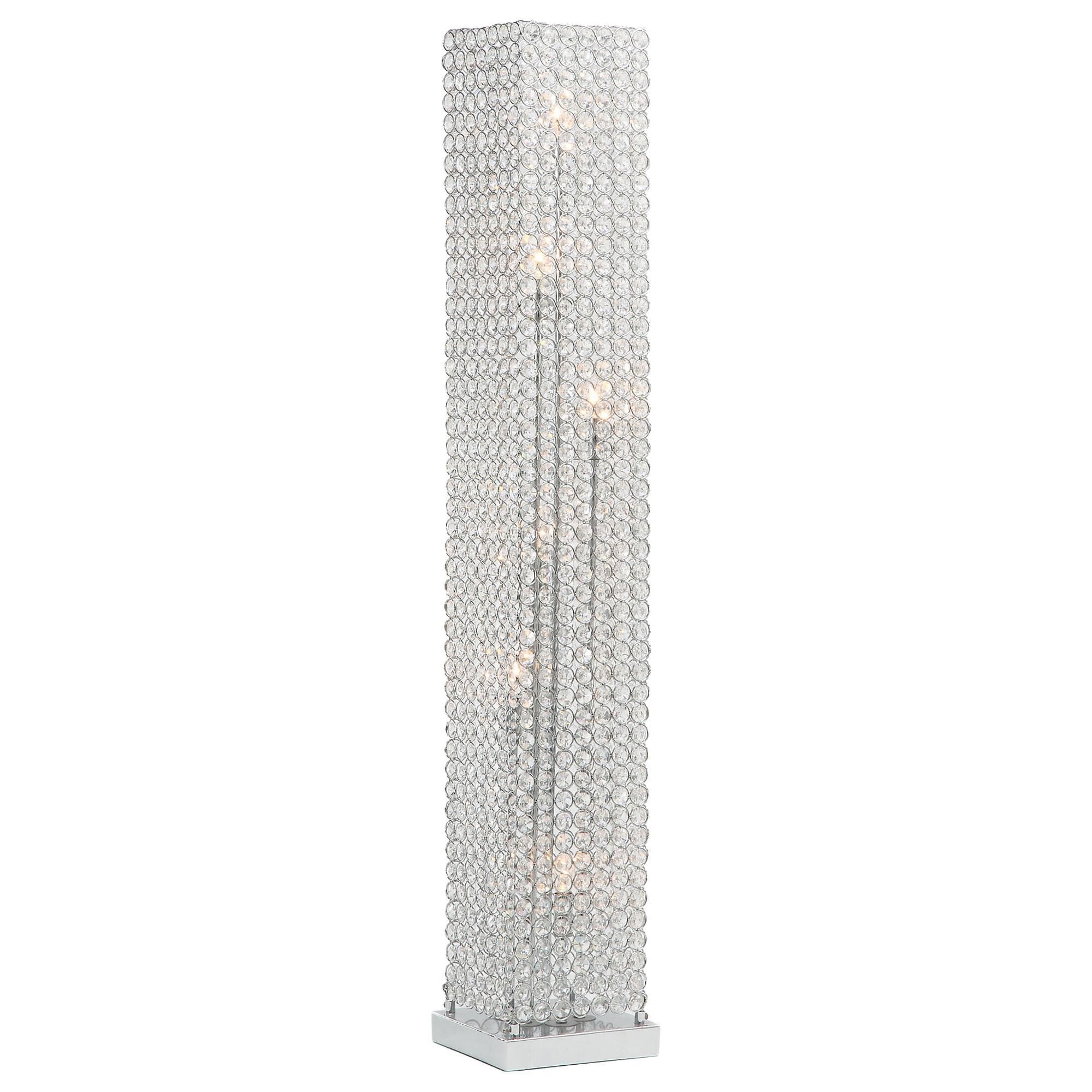 Crystal tower floor lamp top