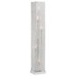 Anthony California 49" Crystal Tower Floor Lamp in Chrome, , large