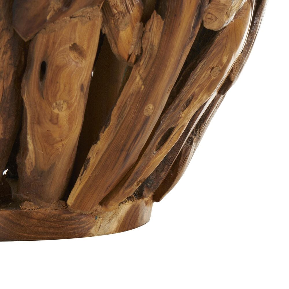 Maple and Jade 15&quot; Live Edge Tree Branch Pot Decorative Vase in Brown, , large
