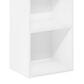 HOMLUX 2-Tier Open Shelf Bookcase in White, , large