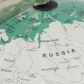 Maple and Jade World Map Educational Geographic Earth Globe in Teal, White and Satin Silver, , large