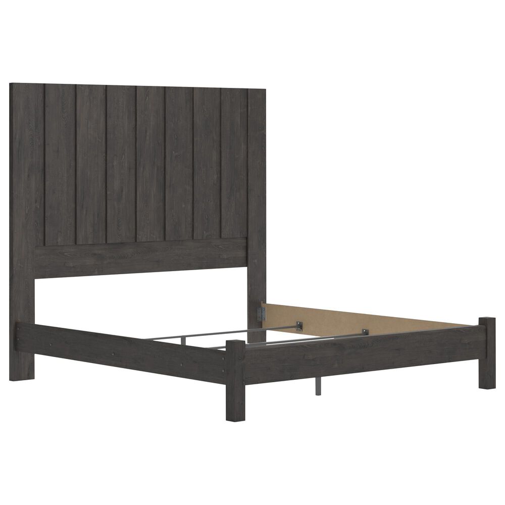 Ashley Fraluna King Panel Bed in Charcoal, , large