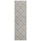 Dalyn Rug Company Soft Essentials Plaid Taupe 2"3" x 7"6" Indoor/Outdoor Runner, , large