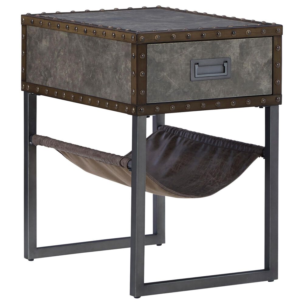 Ashley Derrylin End Table in Bronze and Brown, , large