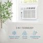 Keystone 8000 BTU Window Mounted Air Conditioner in White, , large