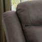 Linon Home Decor Gideon Manual Recliner in Stone Grey, , large