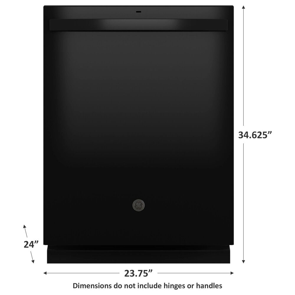 GE Appliances 24&quot; Built-In Bar Handle Dishwasher with Top Control and 52 dBA in Black, , large