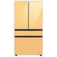 Samsung Bespoke 4-Door French Door Refrigerator Top Panel in Sunrise Yellow Glass, , large