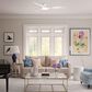 Hunter Wisp 52" Ceiling Fan with LED Light in Fresh White, , large