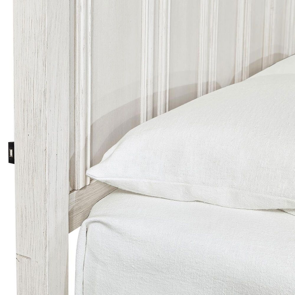 Riva Ridge Caraway King Storage Bed in Aged Ivory with USB Ports, , large