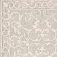 Safavieh Micro-Loop MLP507F 5" Square Light Grey and Ivory Area Rug, , large