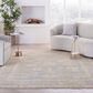 Nourison Odessa Ivory and Mocha 8"6" x 11"6" Area Rug, , large