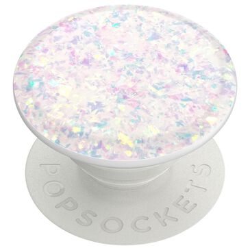 PopSockets PopGrip Premium Swappable Device Stand and Grip - Iridescent Confetti White, , large