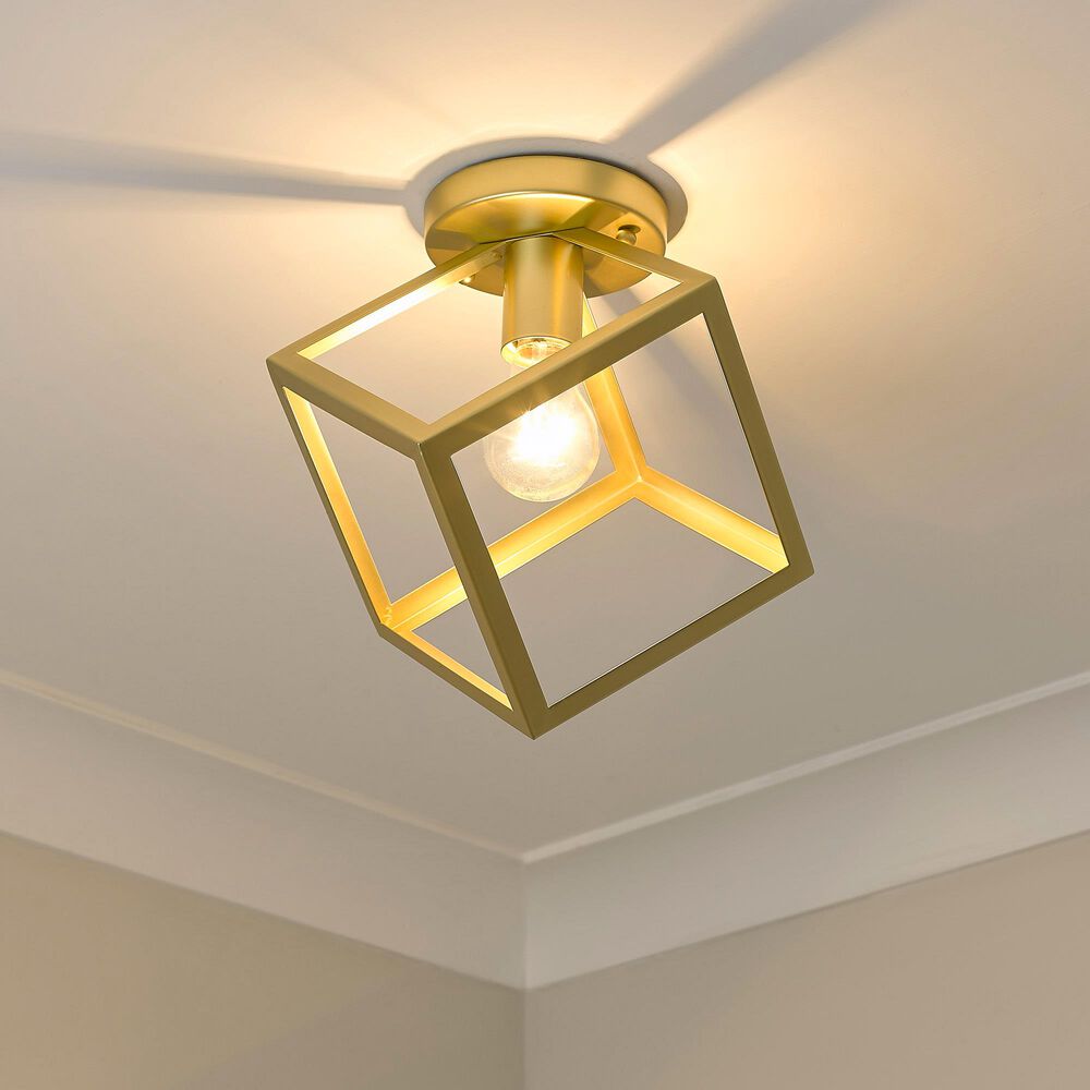 Golden Lighting Cassio Flush Mount in Olympic Gold, , large