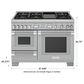 Thermador 48" Pro Grand Dual Fuel Steam Range with 6 Burners in Stainless Steel, , large
