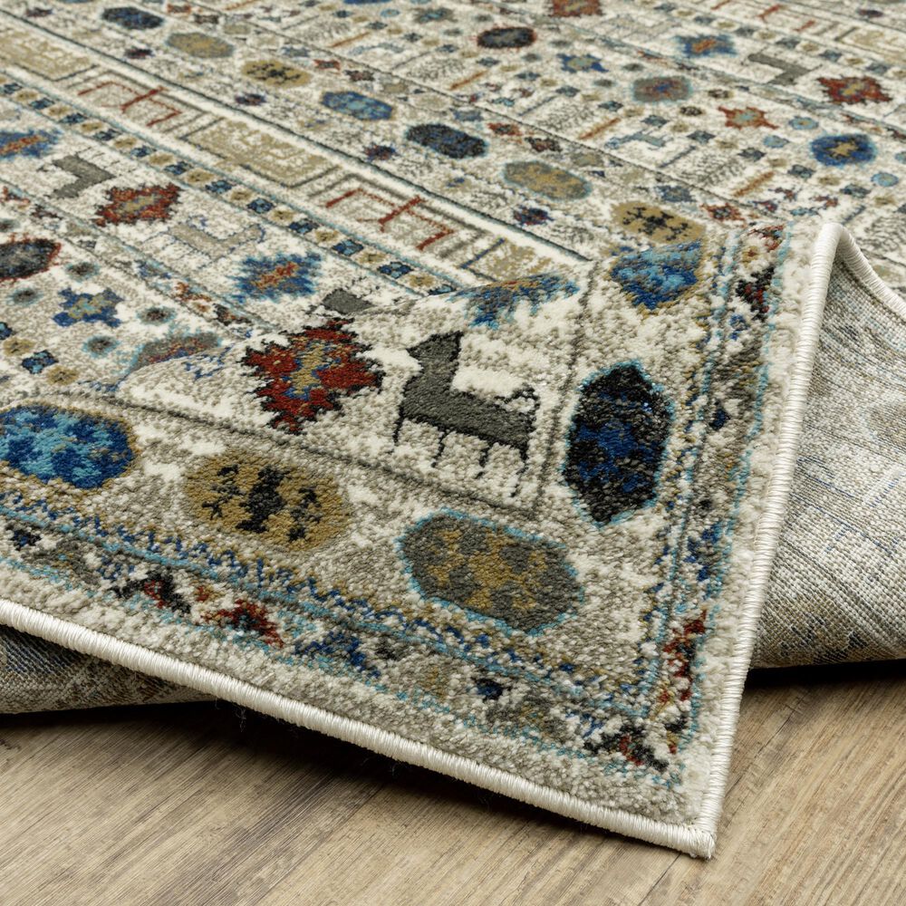 Oriental Weavers Venice 2&#39;3&quot; x 7&#39;6&quot; Ivory and Multicolor Runner, , large