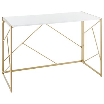 Lumisource Folia Desk in White/Gold, , large