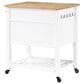 Valor Living Stirling Kitchen Cart in White, , large