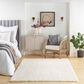 Nourison Dreamy Shag Solid 6"7" x 9"2" Ivory Area Rug, , large