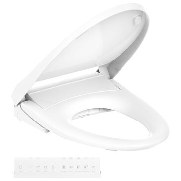 Kohler PureWash Elongated Bidet Toilet Seat with Remote Control in White, , large