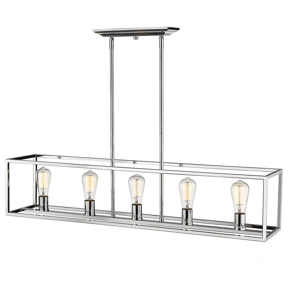 Golden Lighting Wesson 5-Light Linear Pendant in Chrome, , large