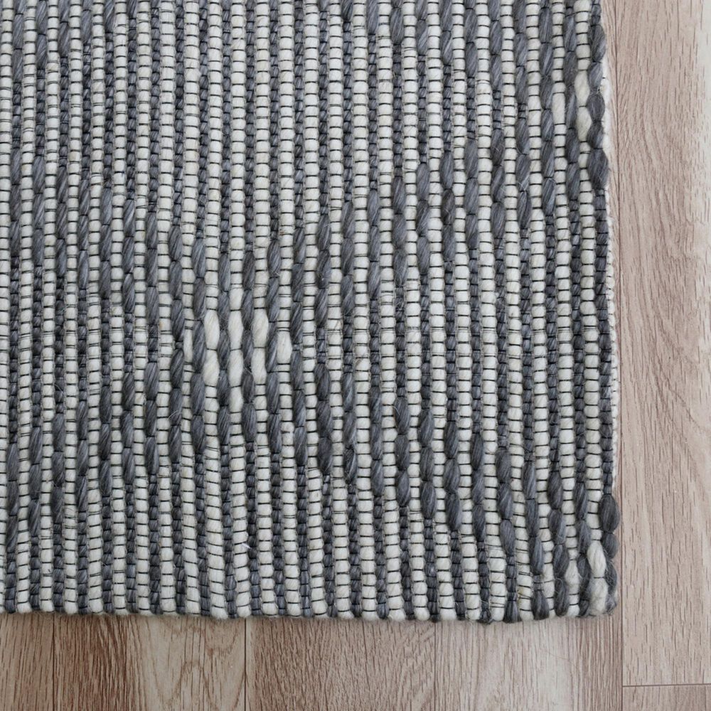 L&amp;R Resources Bergen 5&#39; x 7&#39;9&quot; Gray and Ivory Area Rug, , large