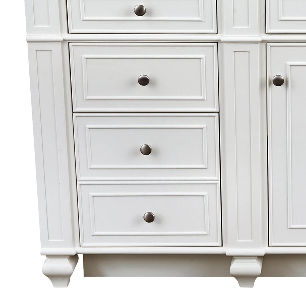 James Martin Bristol 60" Single Bathroom Vanity Cabinet in Bright White, , large