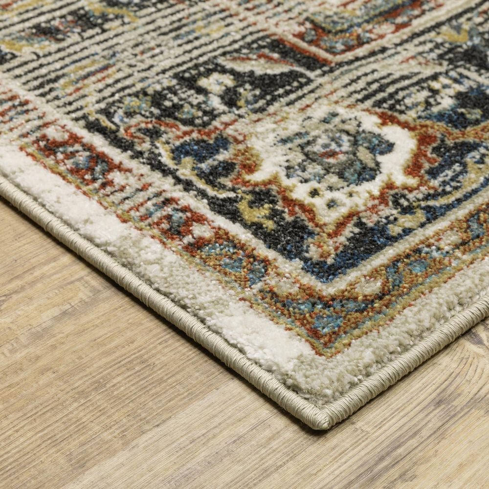 Oriental Weavers Venice Milan 2&#39;3&quot; x 7&#39;6&quot; Beige and Blue Runner, , large