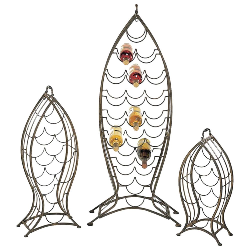 Cape Craftsmen Nested Fish Wine Rack (Set of 3), , large