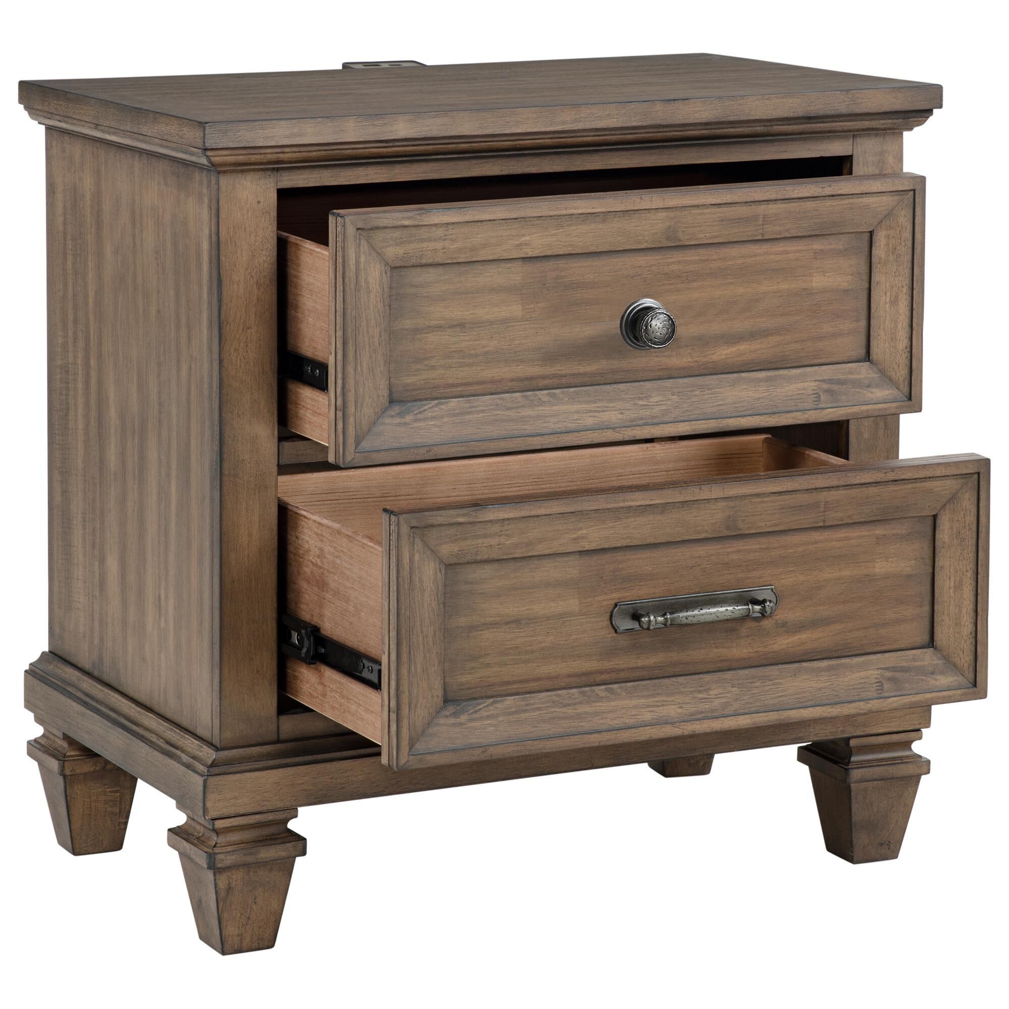 New Heritage Mariana 5-Piece King Panel Bedroom Set in Vintage Mocha