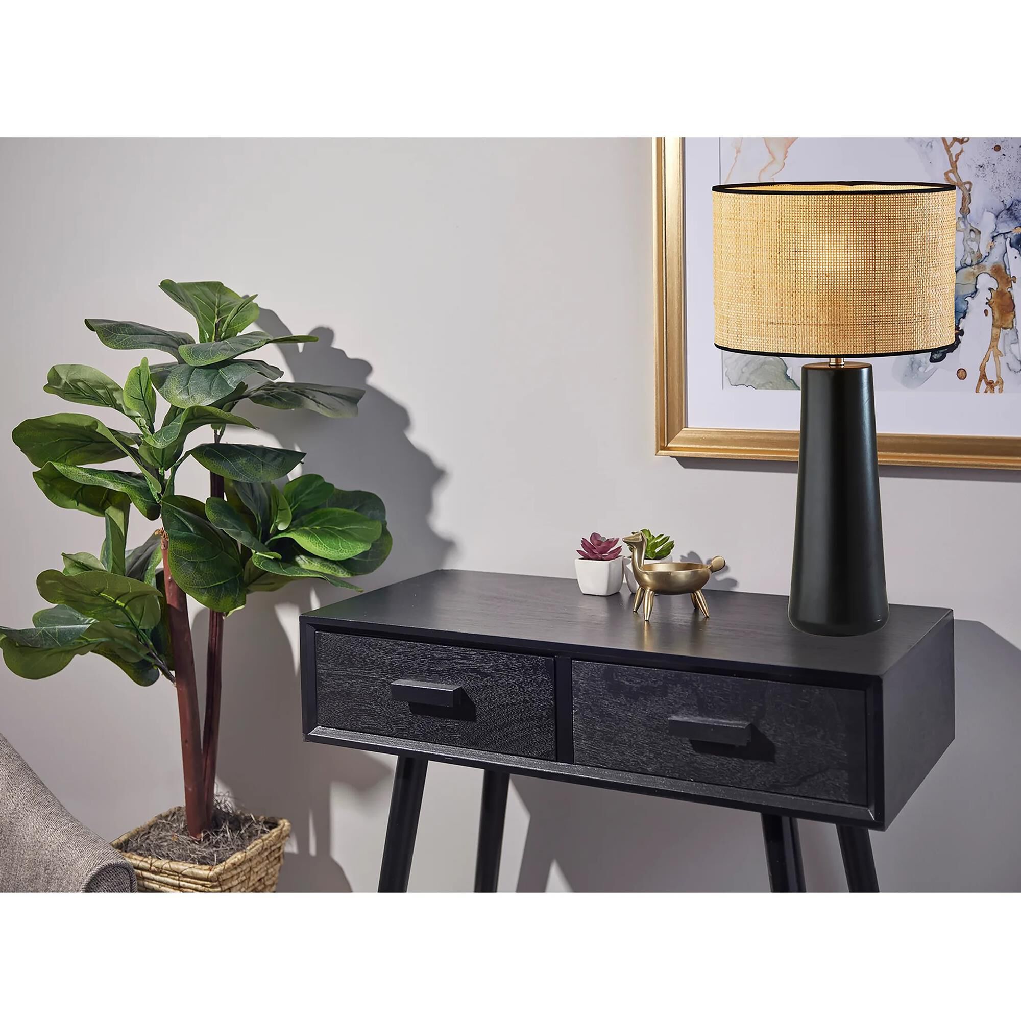 Black large table lamp store